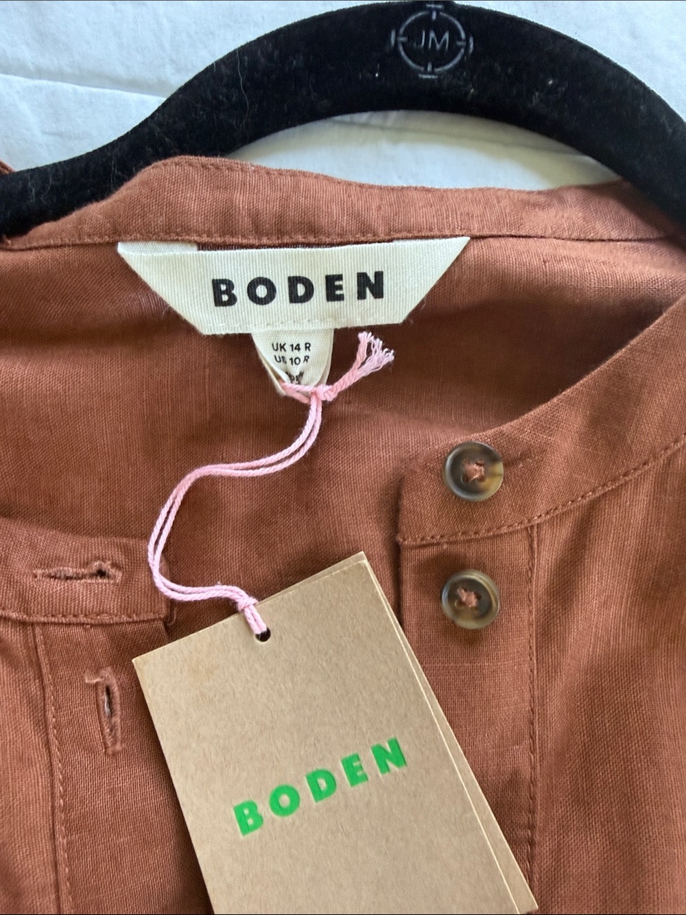 Boden Mae Linen Blend Shirt Dress - Picture 2 of 16